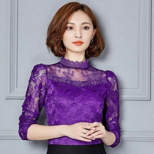 Top pizzo floreale - in,