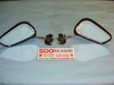 FIAT 500 F/L/R 126 COPPIA SPECCHI IN PLASTICA NERO SPECCHIO RETROVISORE SX + DX