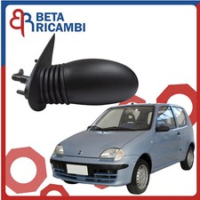 Specchietto Fiat Seicento 600 Specchio Retrovisore Sinistro SX Nero con Leva