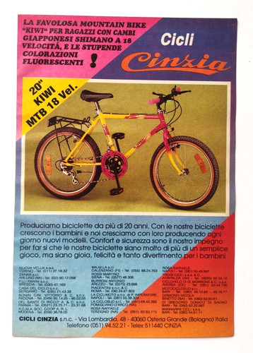 Pubblicita cicli cinzia - pubblicita',