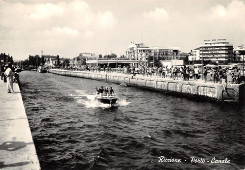 Cartolina riccione porto - cartolina,