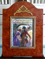 R. Moch miniatura pittura di