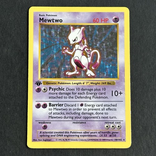 1st edition mewtwo - edition, base