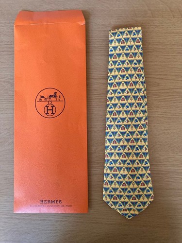 Hermes autentica cravatta uomo - hermes,