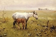 Dipinto olio alfred von