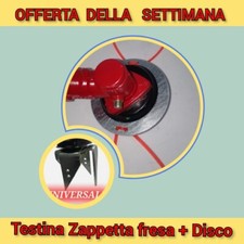 N 1  Testina  Zappetta Fresa +  N 1 Disco Volante per tutti i decespugliatori.