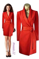 Abito smoking nuovo con etichette Karen Millen UK14 US10 avvolgente con cintura *bestseller* £ 245