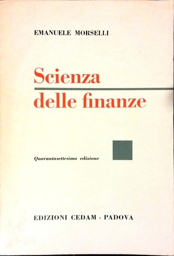 Scienza delle finanze - scienza,