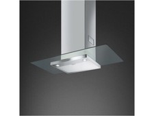 CAPPA PARETE SMEG KFV92DE 90CM ACCIAIO E VETRO LUCI 3 VELOCITA' 600m3/h CL.B
