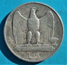 Italia 5 lire 1927 argento