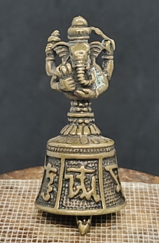 Antica campana ganesha - ganesha, bronzo