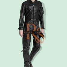 Tuta uomo slim fit pelle