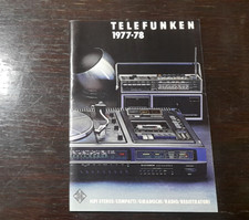TELEFUNKEN HIFI STEREO GIRADISCHI etc 1977 1978 _ CATALOGO _ NO SONY PANAVISION
