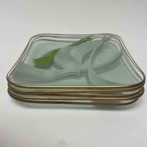 Set piatti quadrati calla - 5,