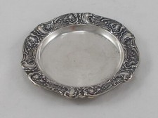 Raro Elegante Piatto/Sottopiatto IN Stile Rococò 800er Argento Koch&Bergfeld 2