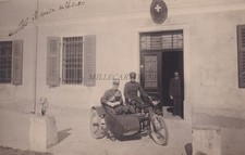 VISCO (Udine) - Sezione Artiglieria - Militari Moto Sidecar 1924 Fotocartolina