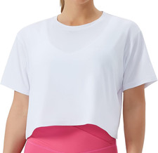 Maglia Palestra Donna, Crop