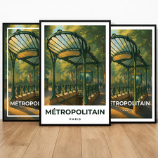 Affiche métropolitain paris - affiche,