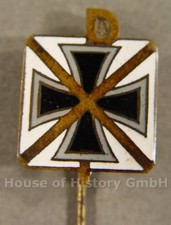 112391, Distintivo patriottico, distintivo quadrato, nero/bianco, EK PX