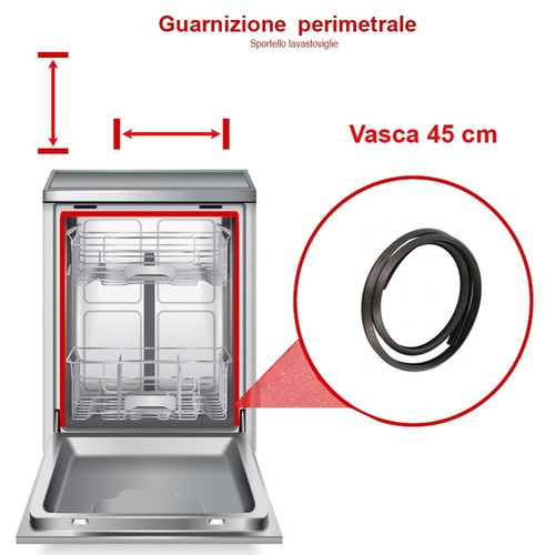 Guarnizione perimetrale lati - guarnizione,
