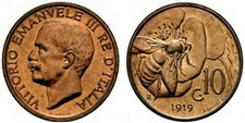 10 Centesimi Ape 1920-1937 con