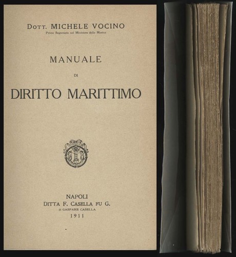 Manuale diritto marittimo - diritto,