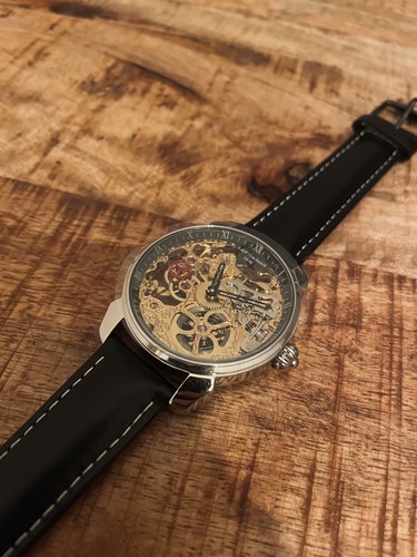 Orologio scheletro meccanico