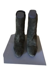 Bellissimo stivaletto verde camoscio Via Roma 15 tg 38 ottimo stato