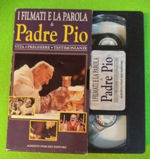 VHS film I FILMATI E LA PAROLA DI PADRE PIO vita preghiere PERUZZO (F240) no dvd