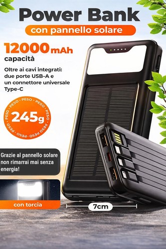 Power bank ricarica energia - bank,