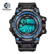 Orologio Digitale Uomo LED Sportivo Militare Data Impermeabile Moda