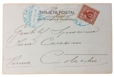 ANNULLO REGIA NAVE CALABRIA INDIOS TIERRA DEL FUEGO FP. VG. 1905 X COLLECCHIO
