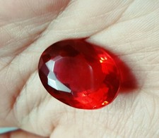 Topazio rosso certificato - rosso,