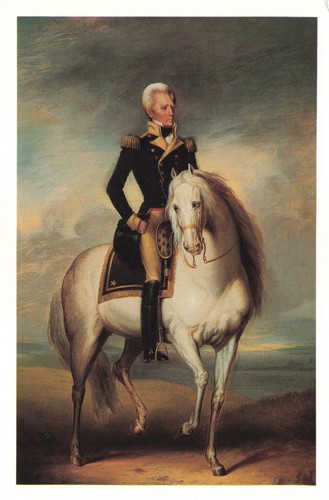 Cartolina presidente andrew - presidente,