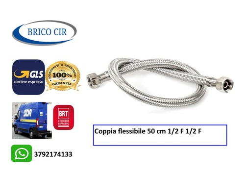 Coppia tubo flessibile 50cm - coppia,