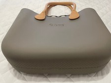 Borsa o-bag grande colore Tortora con Manici Beige (30x40)