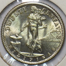 Philippines 1944 20 Centavos Eagle animal BU 294783 combine shipping