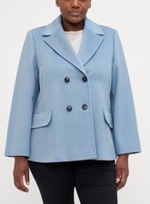 ?Cappotto Caban Marina Rinaldi By MAX MARA?Lana Wool Blu Peacoat Manisa27_FR52