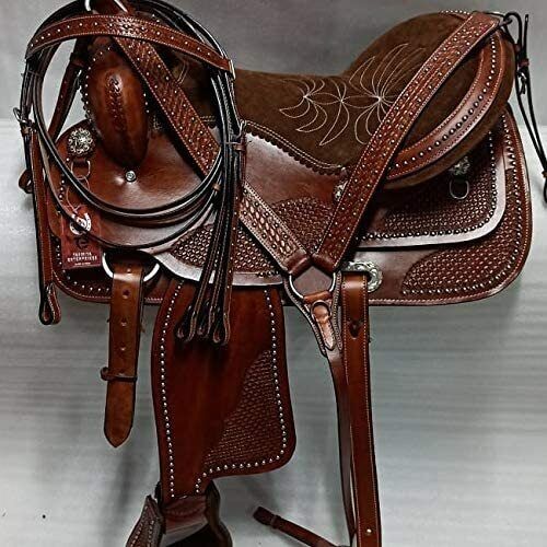 Saddle western pelle canna - saddle, in