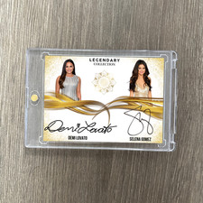 Demi Lovato x Selena Gomez Trading Card Fanart Doppio Autografo Raro