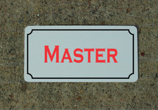 Insegna Master in metallo
