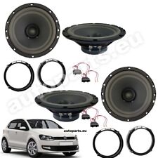 Kit 4 Casse Altoparlanti Anteriori Posteriori per VW Polo 9N/6R/6C Doppio Cono