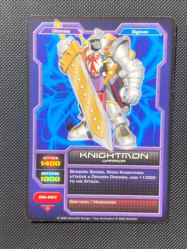 203 knightmon digimon - dm-203, ccg