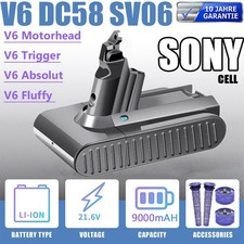 9000 mAh per Dyson V6 batteria