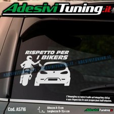 Adesivo Rispetto per i Bikers