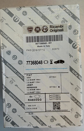 Serie pastiglie pattini - serie, freno