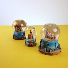 sfere di vetro souvenir, londra budapest meteora