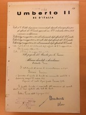 Documento firmato da Umberto