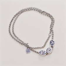 Collana catena cerchio argento