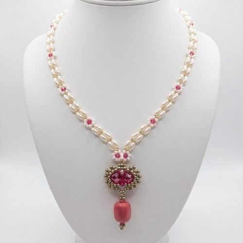 Collana artigianale con - collana,